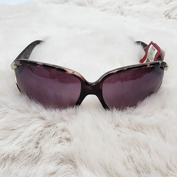 Merona NWT‎ tortoise shell overviews square shaped sunglasses - Picture 3 of 8